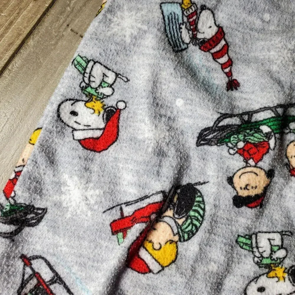 Peanuts Toddler Girls' Snoopy Holiday Christmas Soft Woven Pajama Nightgown 2T